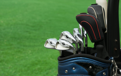 Golf clubs in a bag